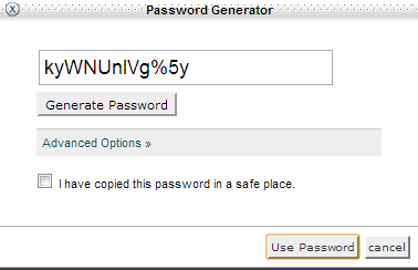 Change password for cPanel step 3